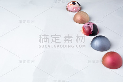 彩色现代巧克力松露大理石