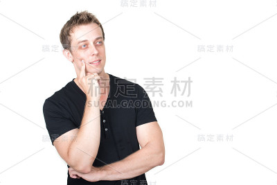 白人男子的肖像