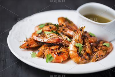 乡村烤海味虾
