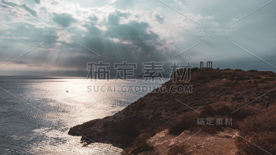 希腊苏尼翁角波塞冬史诗神庙