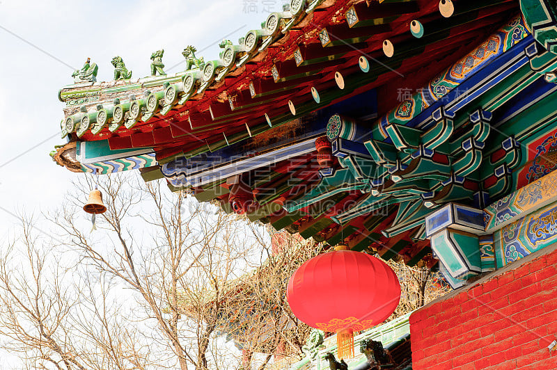 在正宗少林寺(少林寺)的宝塔，一个禅宗佛教寺庙。联合国教科文组织世界遗产