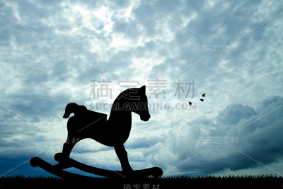 摇摆木马轮廓