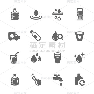 简单的水图标