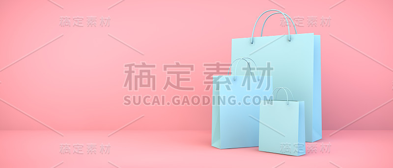 蓝色购物袋系列