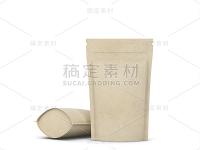 空白拉链包装模型