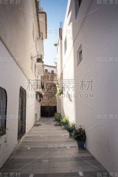 建在西班牙的mijas镇