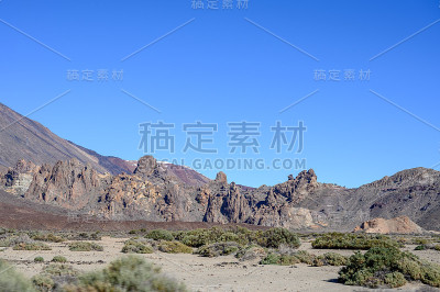 西班牙加那利岛特内里费岛泰德火山山顶的景色