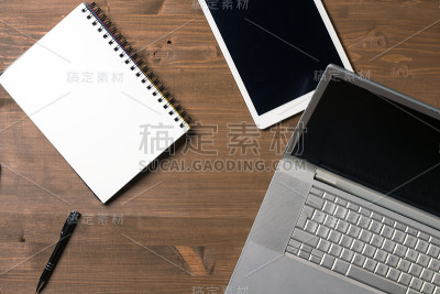 商人的整洁的桌面