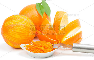 橘子皮和皮屑