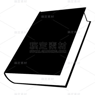 孤立的书轮廓