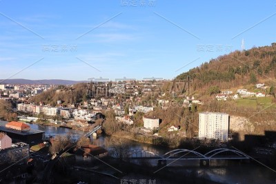 Besançon城市的屋顶