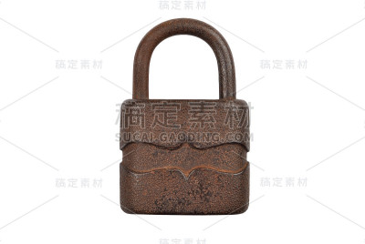 古董生锈的挂锁