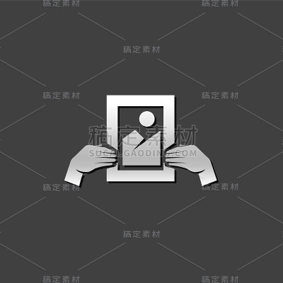 金属图标-手持绘画