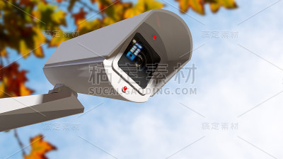 白天的监控摄像头