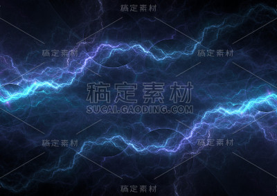 闪电和等离子体能量背景