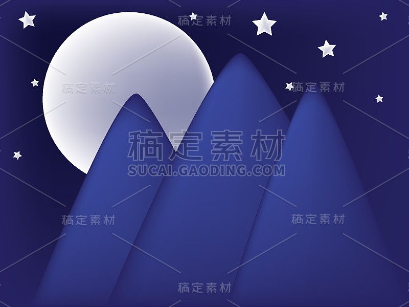 月光的夜晚画