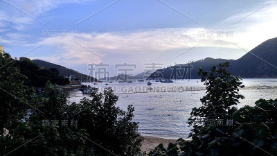 在香港的深水湾