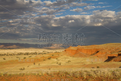 日落时分的纳米比亚风景