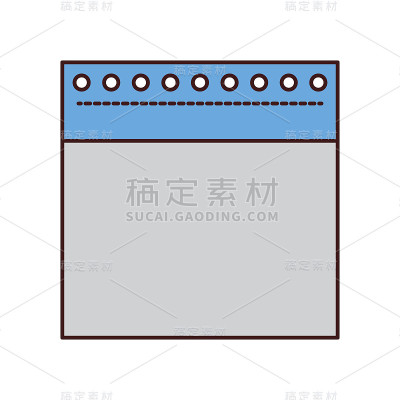 笔记本单孤立图标