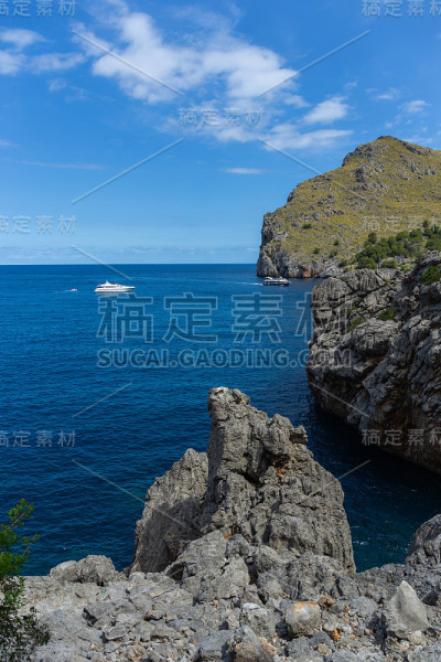 海景。马略卡岛的北岸