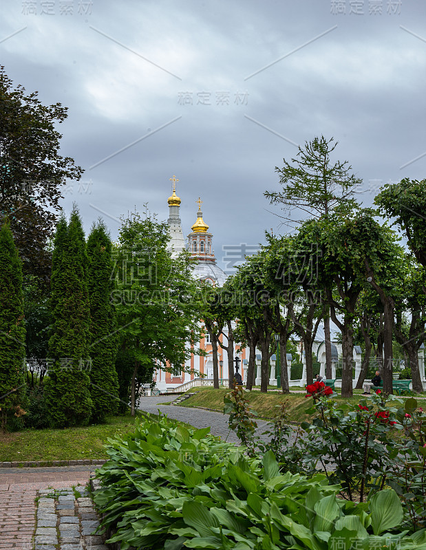 著名的圣三位一体。Sergius Lavra Sergiev Posad，