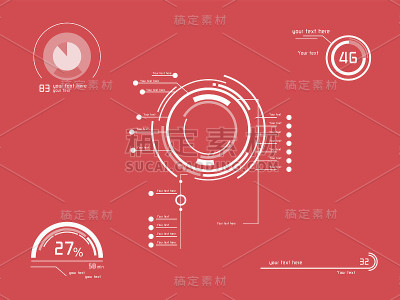 未来的白色信息图