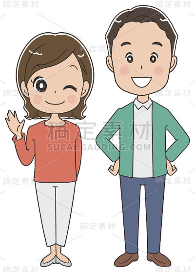 中年夫妇的肖像