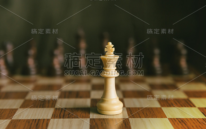 象棋游戏中只有一个白棋国王与黑棋对弈