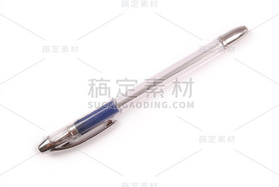 蓝色塑料笔(剪切路径)