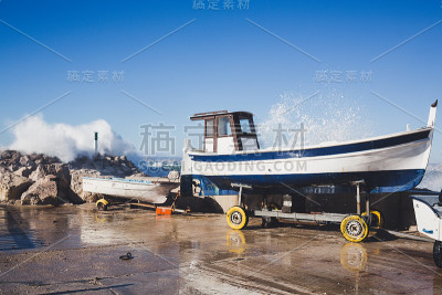 马赛西北风风暴