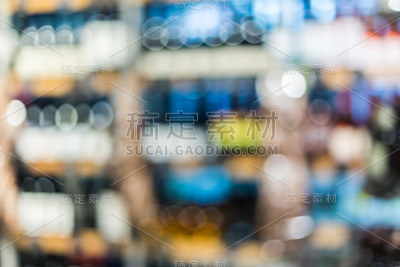 模糊的商场背景