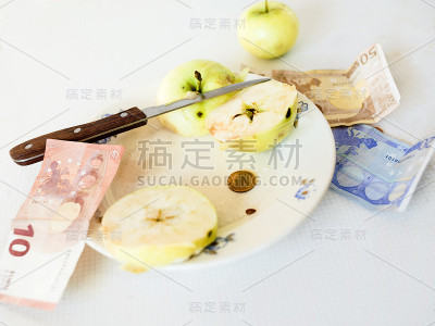 苹果，刀子和欧元
