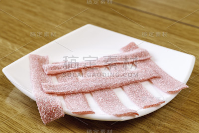 五颜六色的糖豆