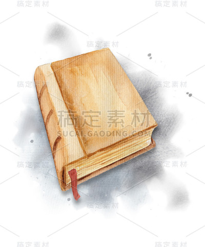 水彩的书