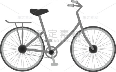 自行车为孩子孤立在一个白色的背景。矢量图