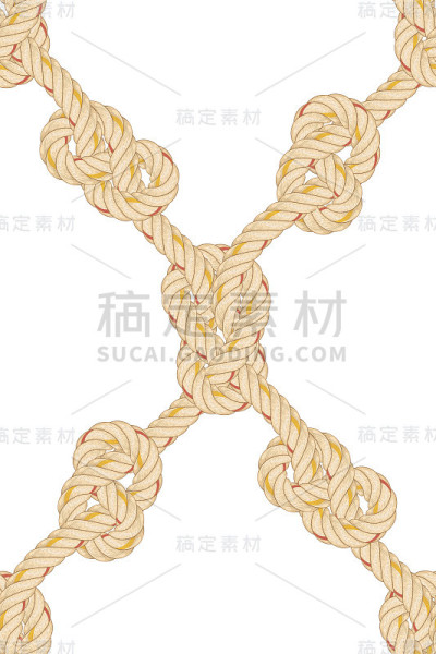 无缝模式与绳弯曲。