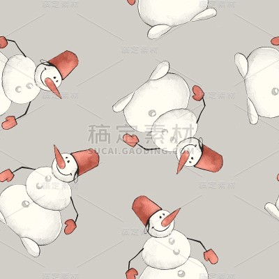 雪人。无缝模式3
