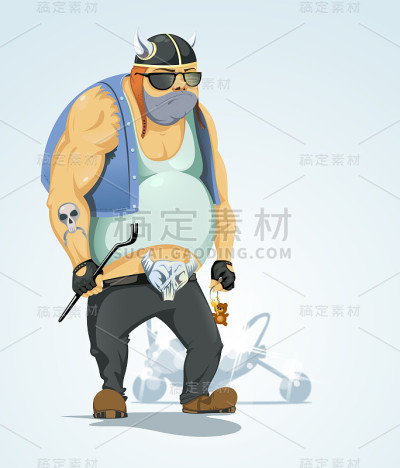 骑摩托车的人