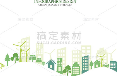 生态连接的概念背景。矢量图说明
