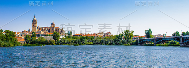 萨拉曼卡古城全景图，联合国教科文组织世界遗产