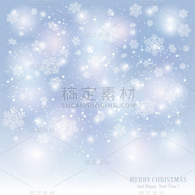 圣诞背景雪花