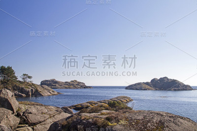 位于罗加兰的豪格和雷克峡湾之间的海岸