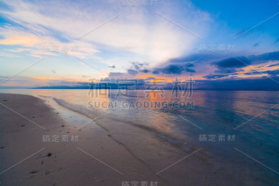 日落热带海洋