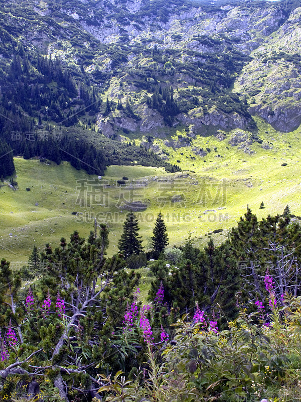 黑山，国家公园，山脉和云彩