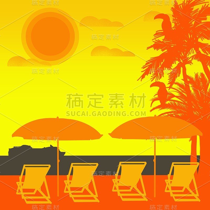有游船观赏海景