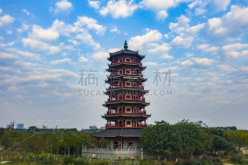 华阳湖湿地公园风景，东莞，广东，中国