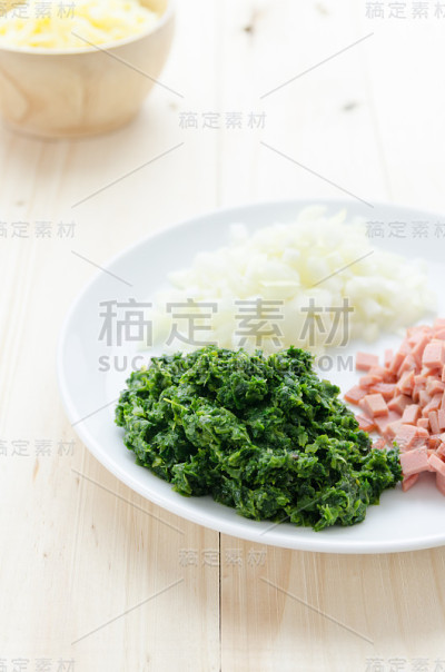 芝士焗菠菜的配料