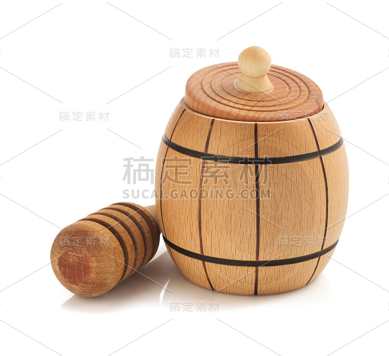 蜜罐，粘上白色