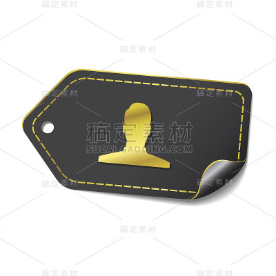 用户金色矢量图标设计