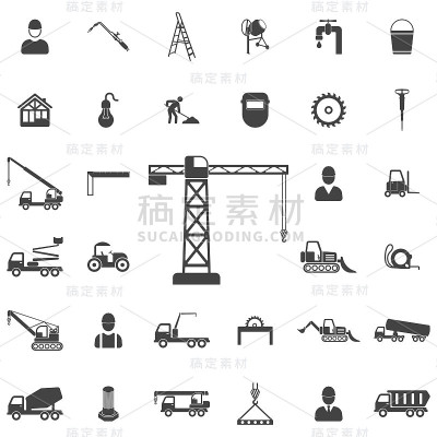 建筑起重机图标